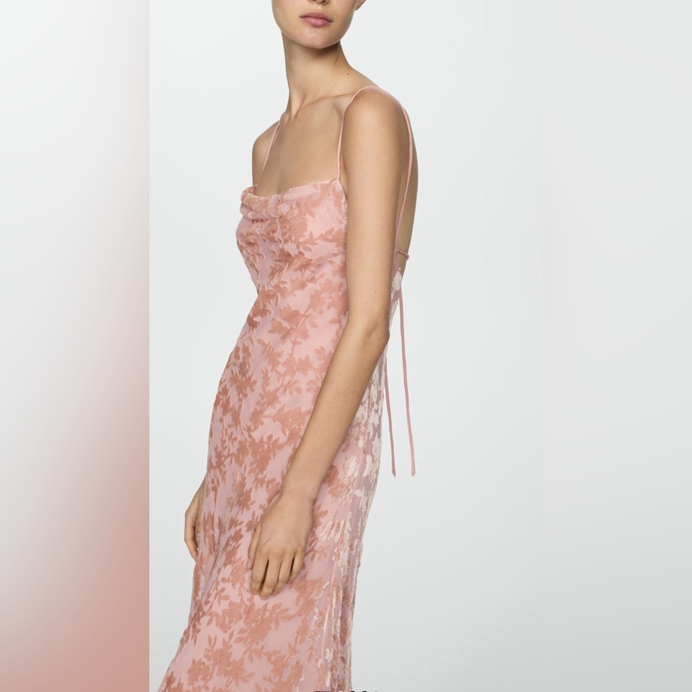 Mango Pink Floral Maxi Dress - Picture 4 of 4